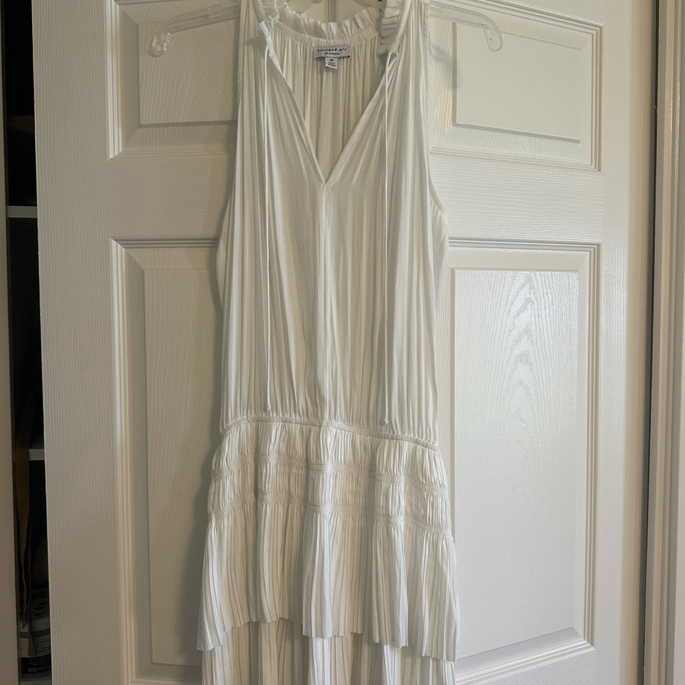 Current Air Cream Sleeveless Midi Dress